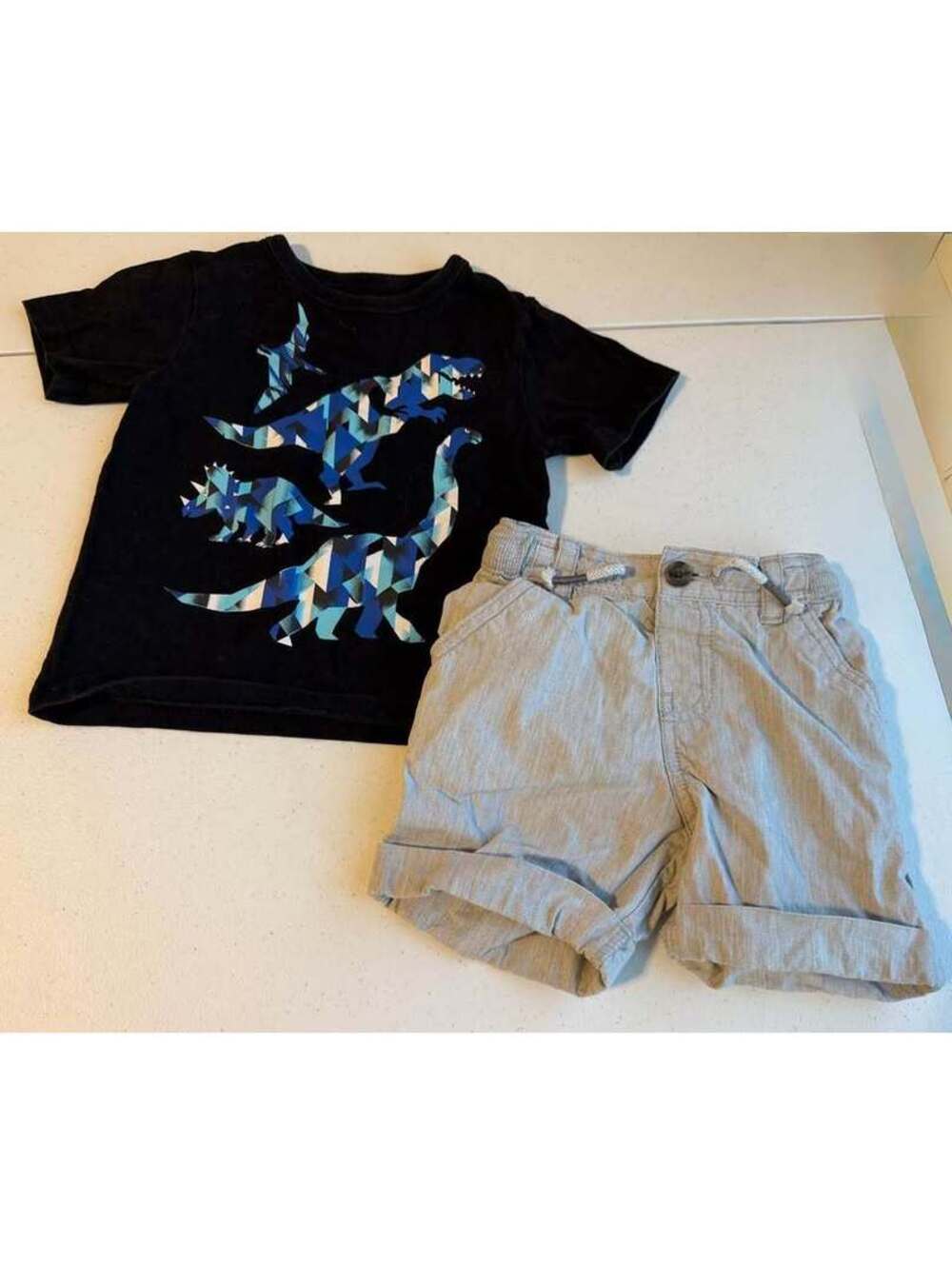Cat & Jack 2T Toddler Boy Dinosaur T-Shirt and Shorts Set